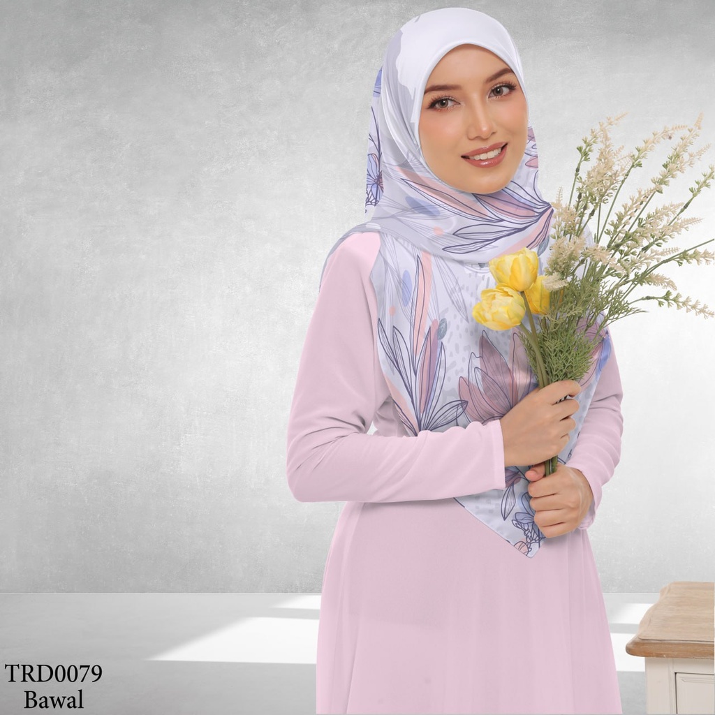 Tudung Bawal (Square Hijab) in TRD0079