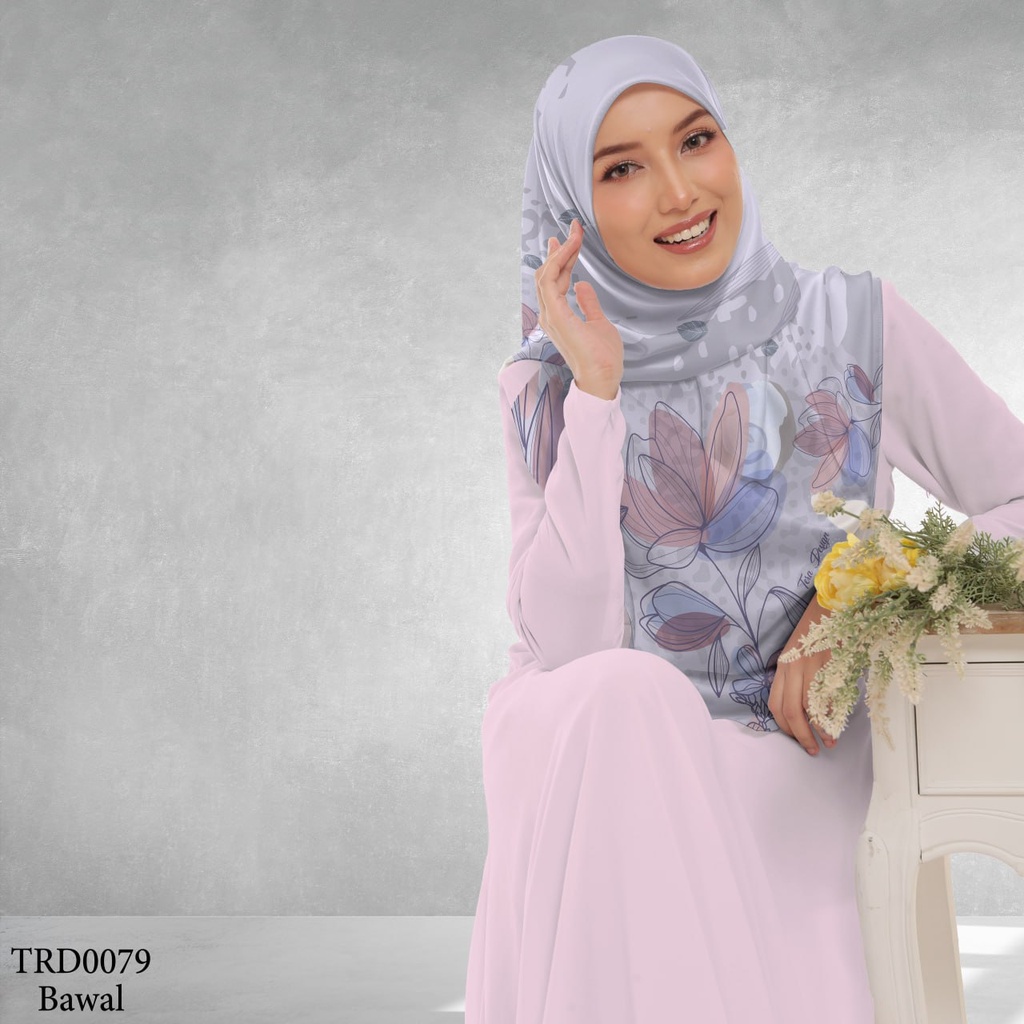 Tudung Bawal (Square Hijab) in TRD0079