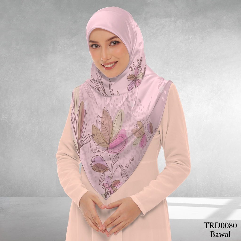 Tudung Bawal (Square Hijab) in TRD0080