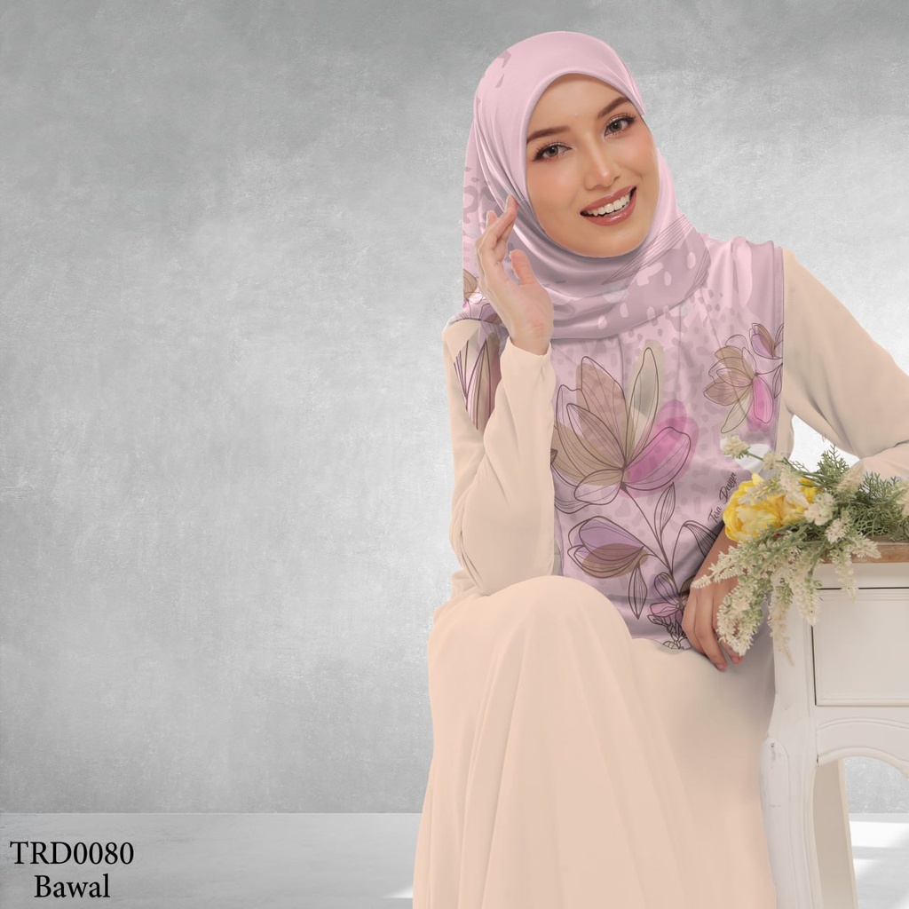 Tudung Bawal (Square Hijab) in TRD0080