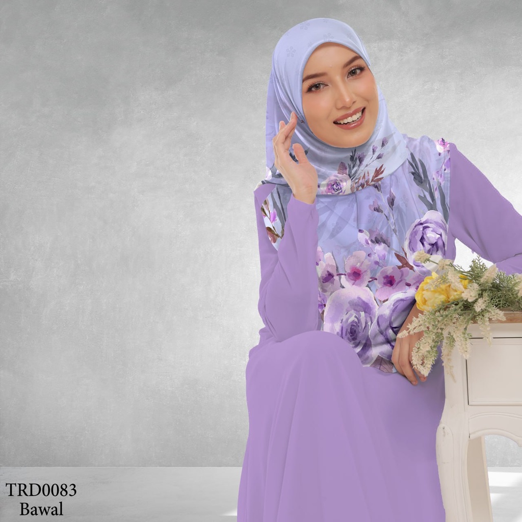 Tudung Bawal (Square Hijab) in TRD0083