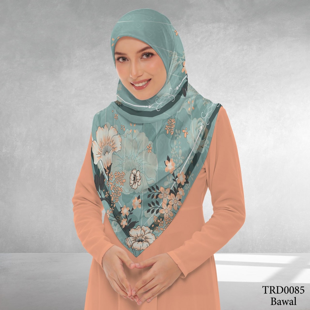 Tudung Bawal (Square Hijab) in TRD0085