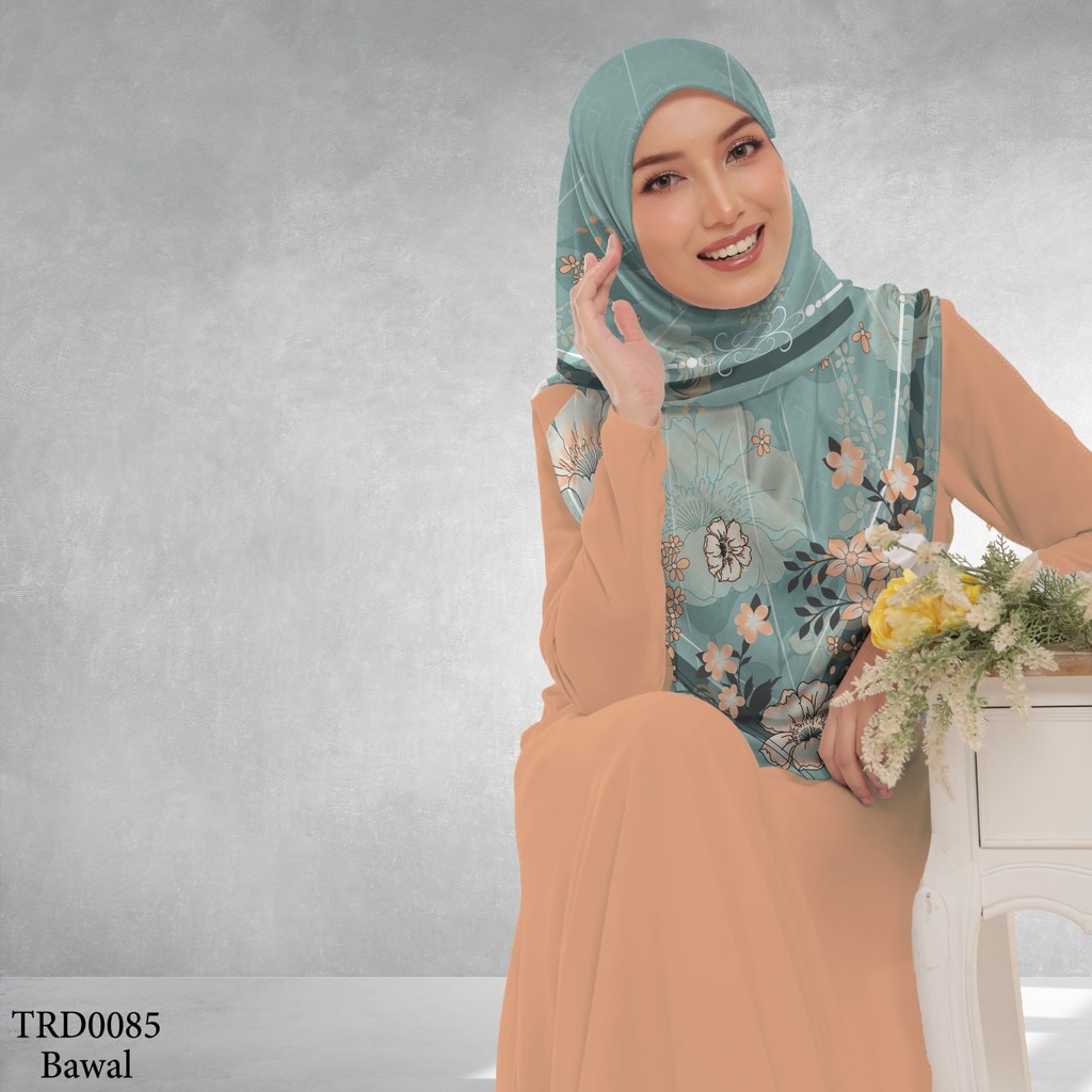 Tudung Bawal (Square Hijab) in TRD0085