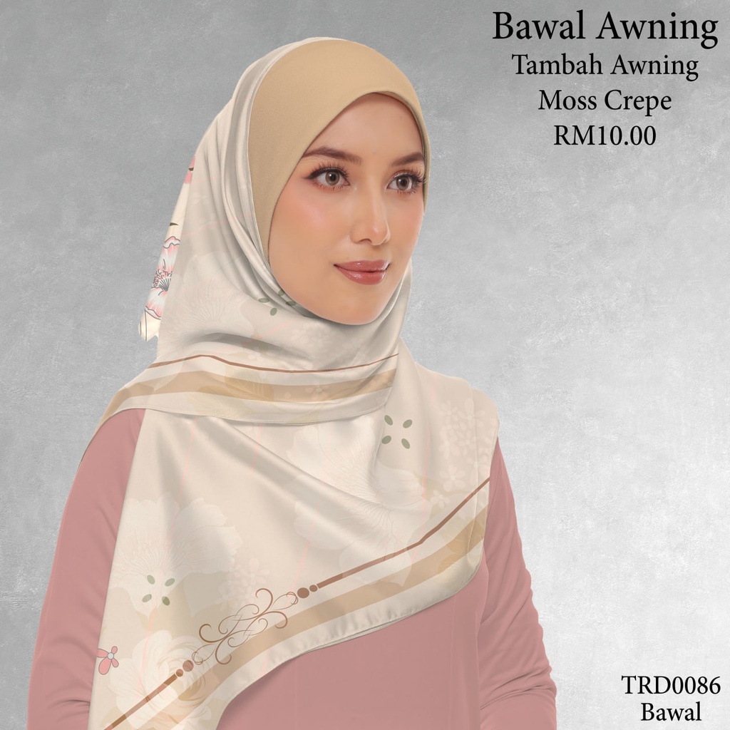 Tudung Bawal (Square Hijab) in TRD0086