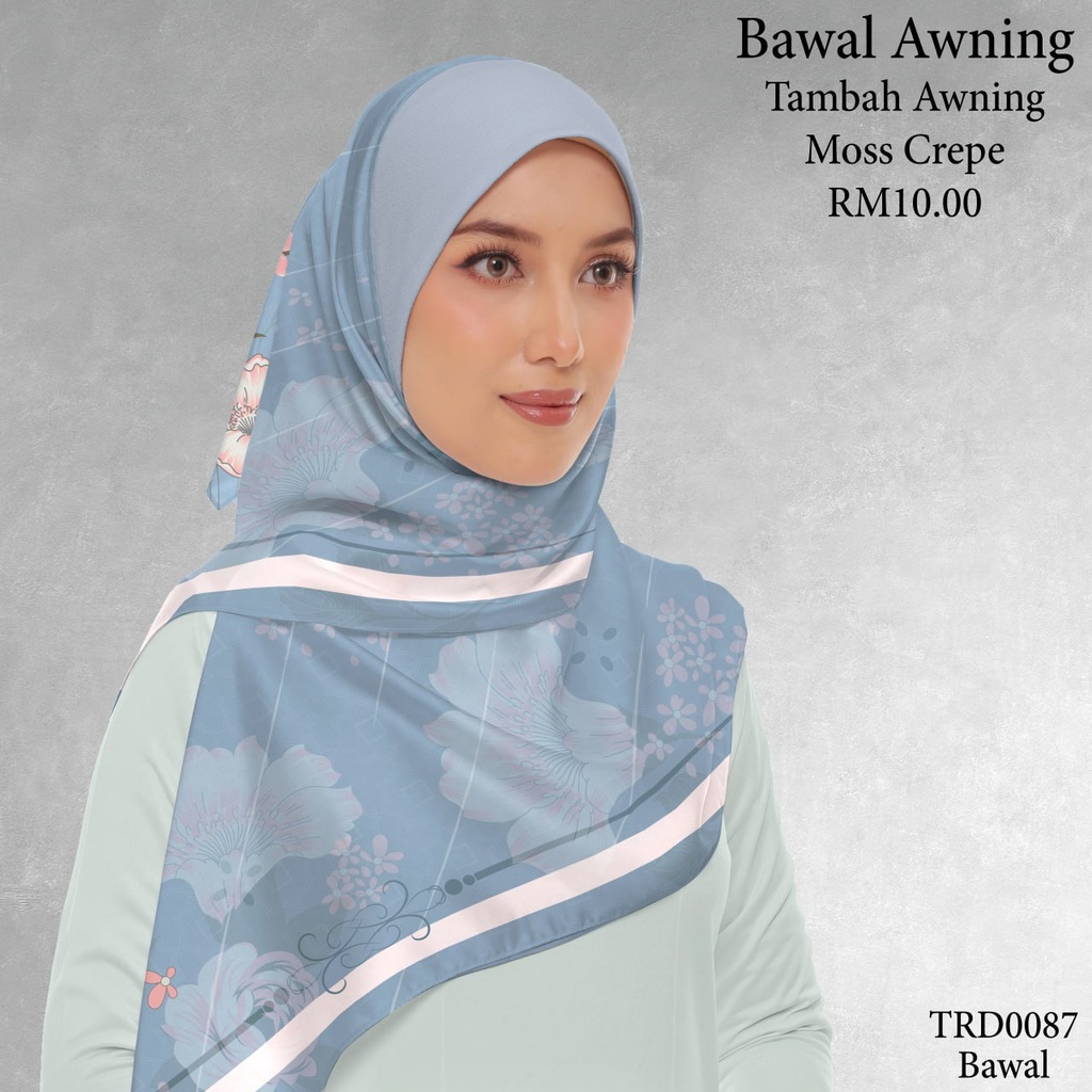 Tudung Bawal (Square Hijab) in TRD0087