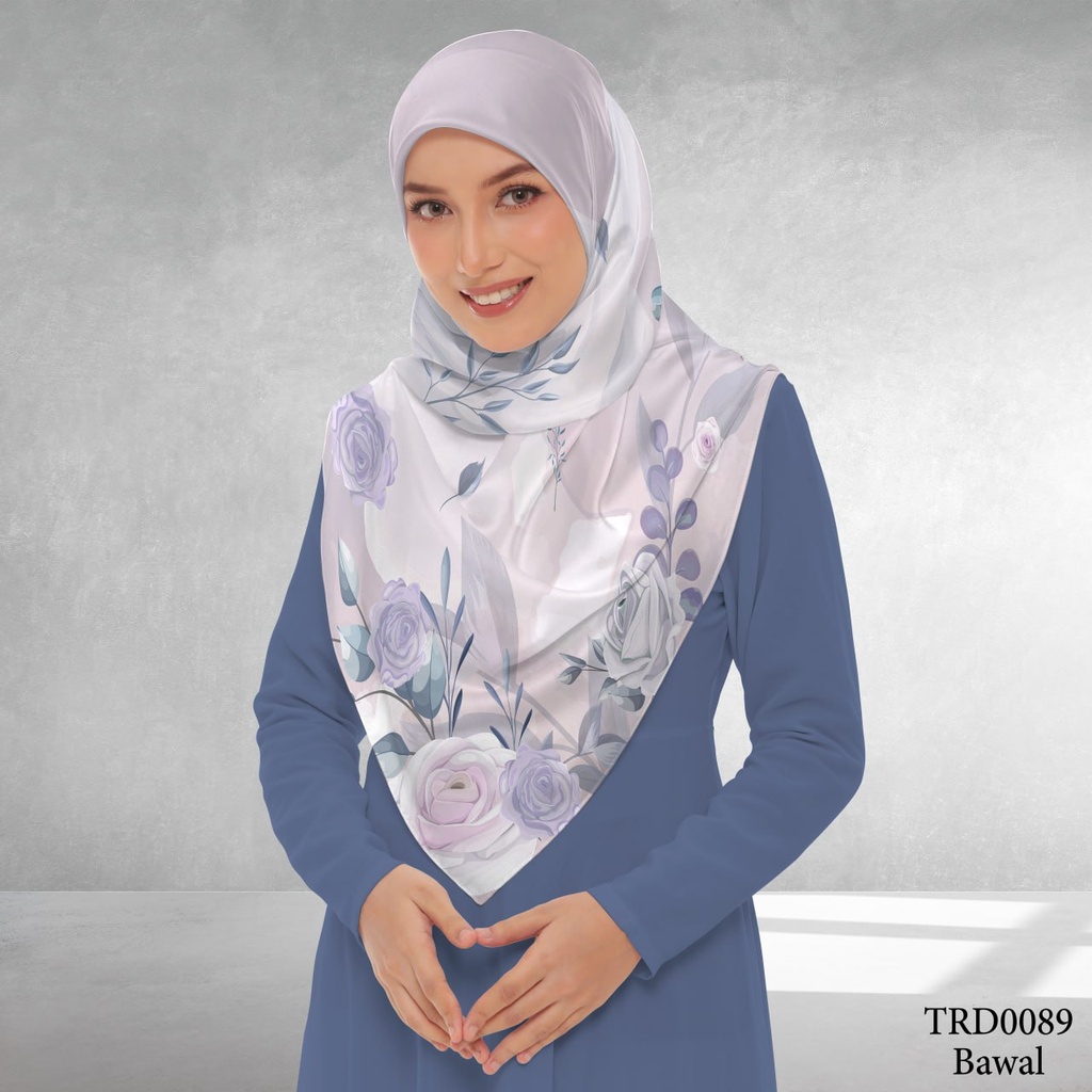 Tudung Bawal (Square Hijab) in TRD0089