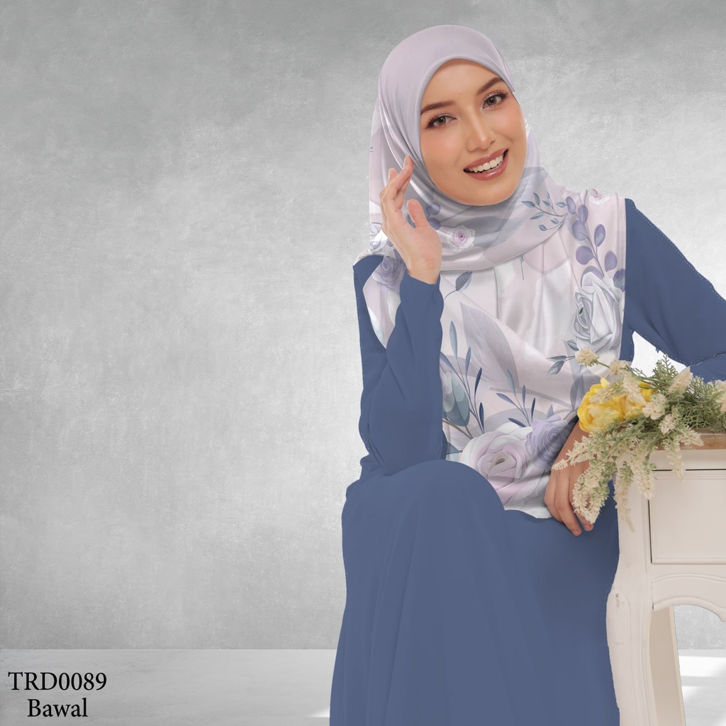 Tudung Bawal (Square Hijab) in TRD0089