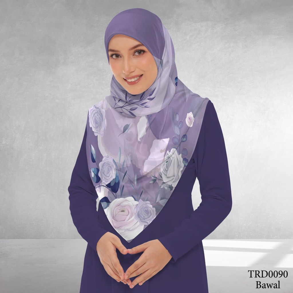 Tudung Bawal (Square Hijab) in TRD0090