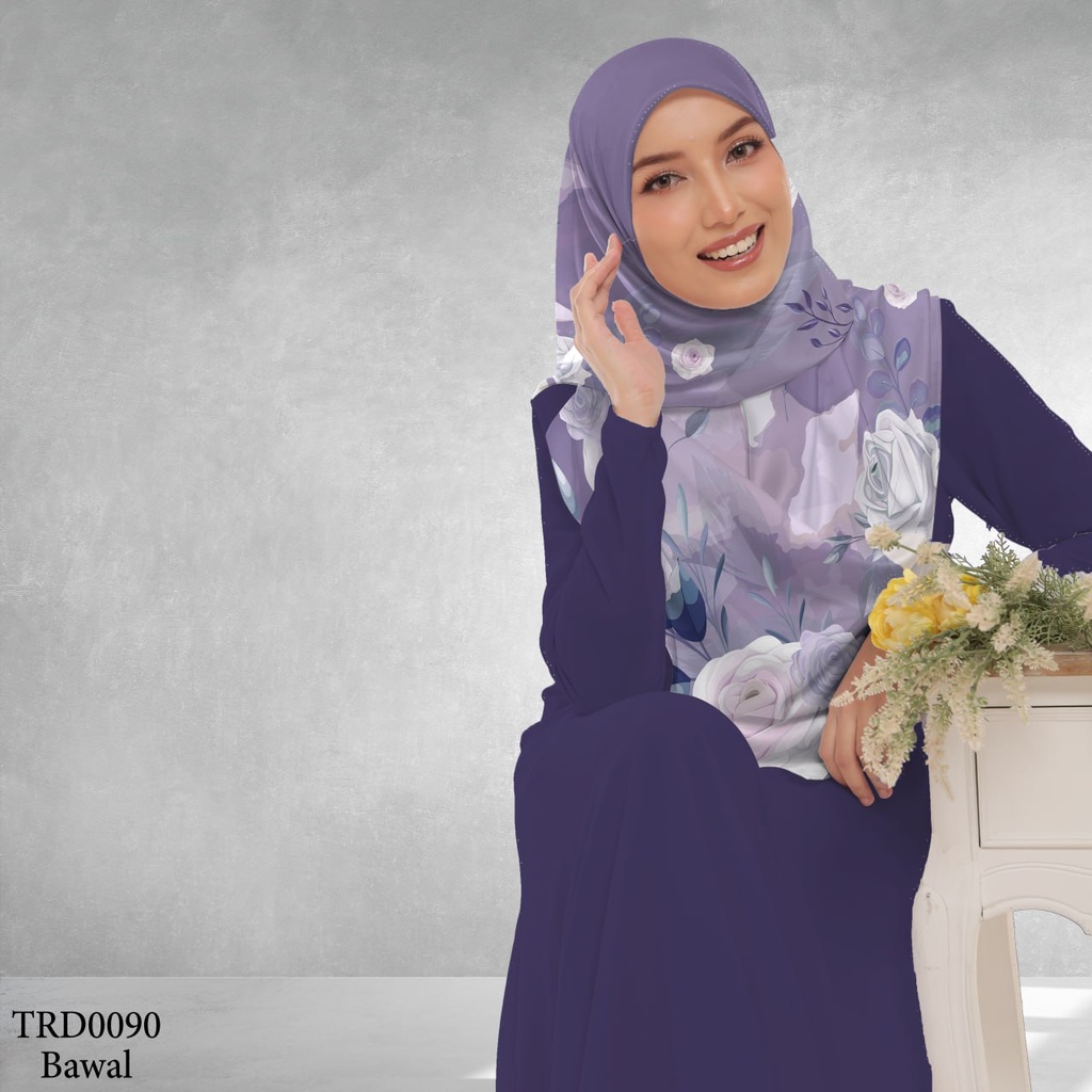 Tudung Bawal (Square Hijab) in TRD0090