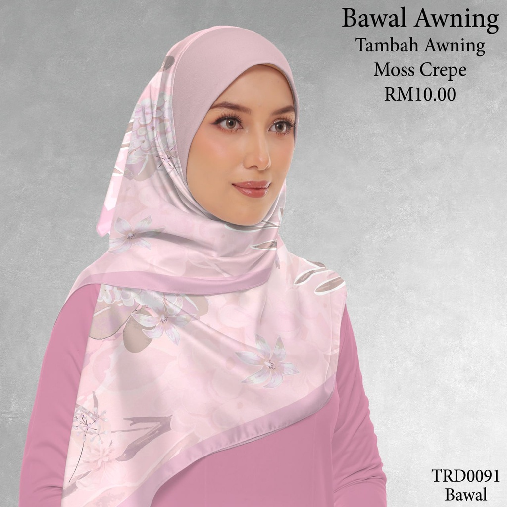 Tudung Bawal (Square Hijab) in TRD0091