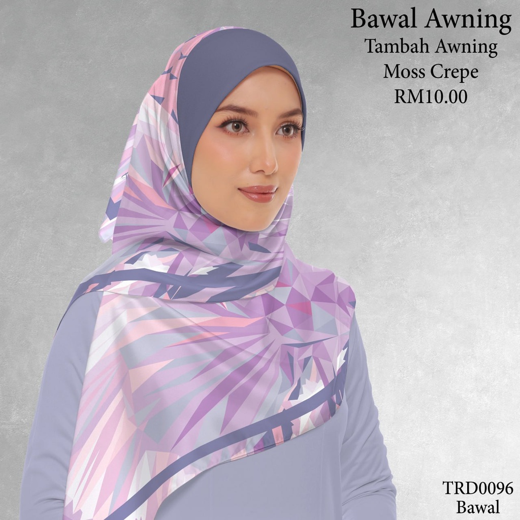 Tudung Bawal (Square Hijab) in TRD0096