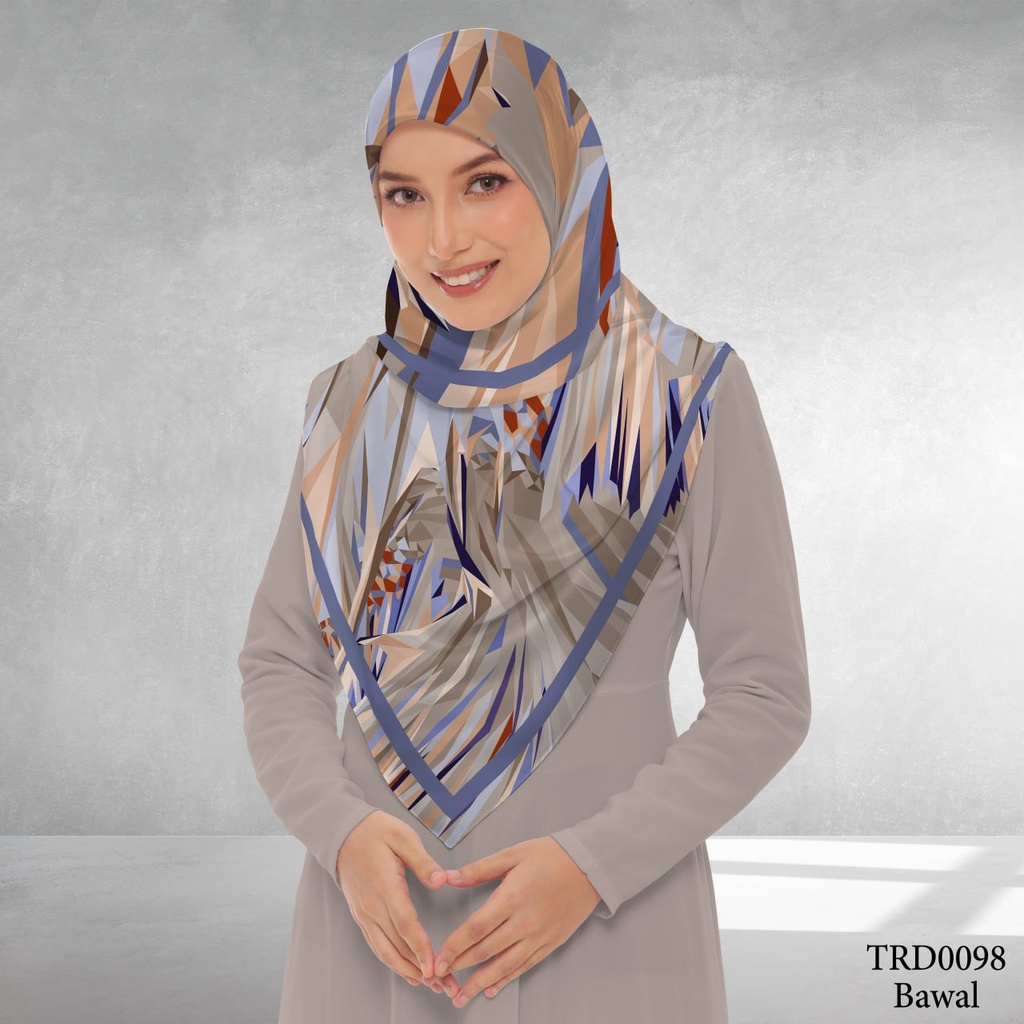 Tudung Bawal (Square Hijab) in TRD0098