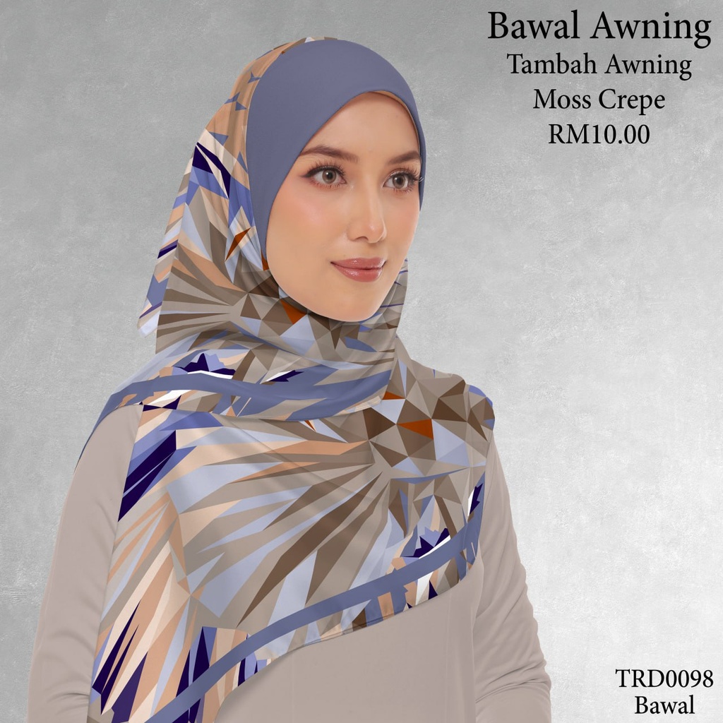 Tudung Bawal (Square Hijab) in TRD0098