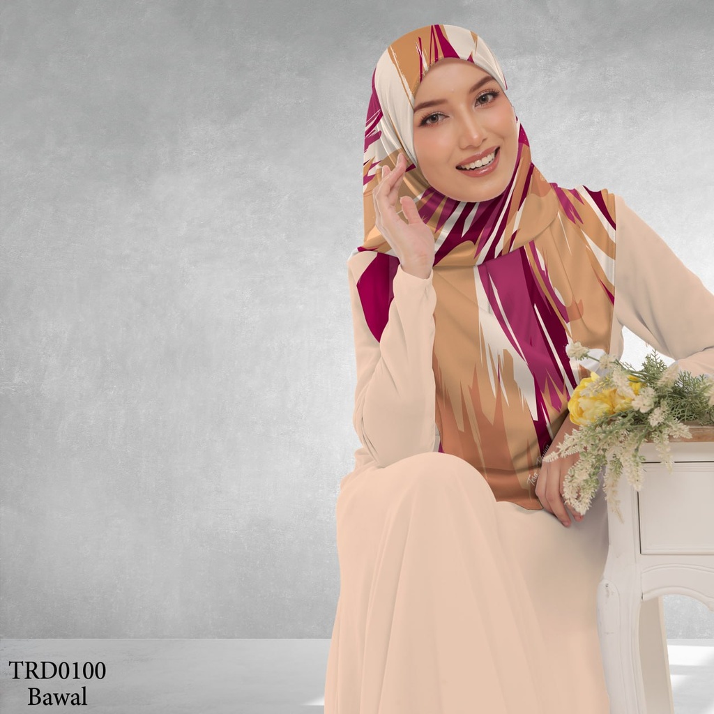 Tudung Bawal (Square Hijab) in TRD0100