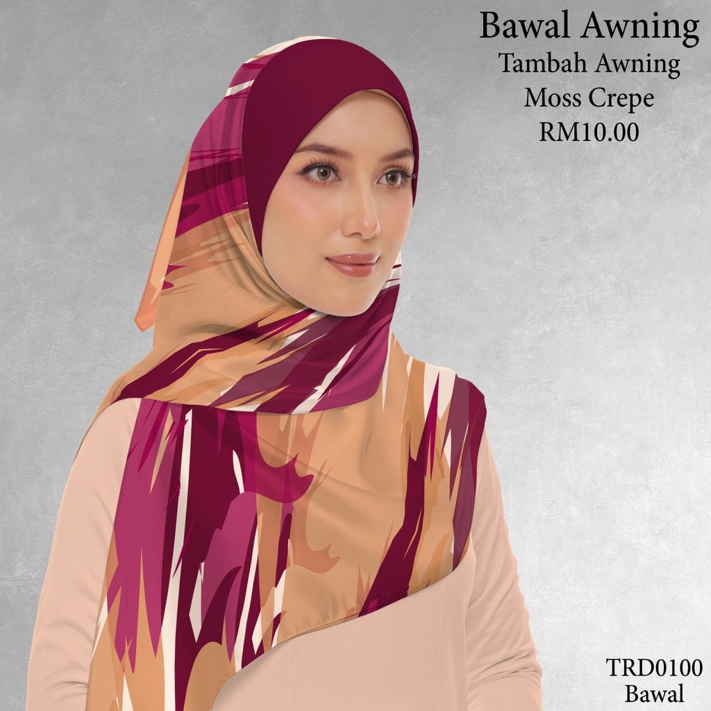 Tudung Bawal (Square Hijab) in TRD0100