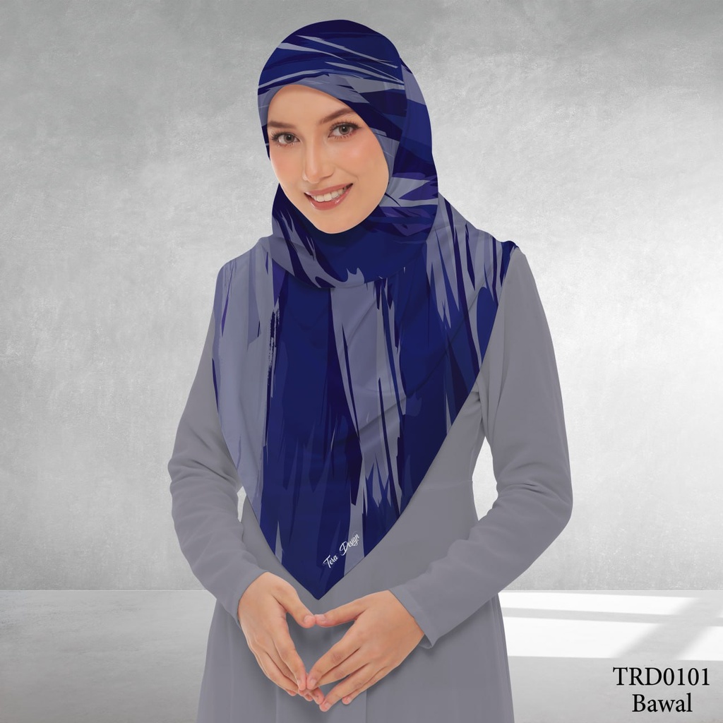 Tudung Bawal (Square Hijab) in TRD0101