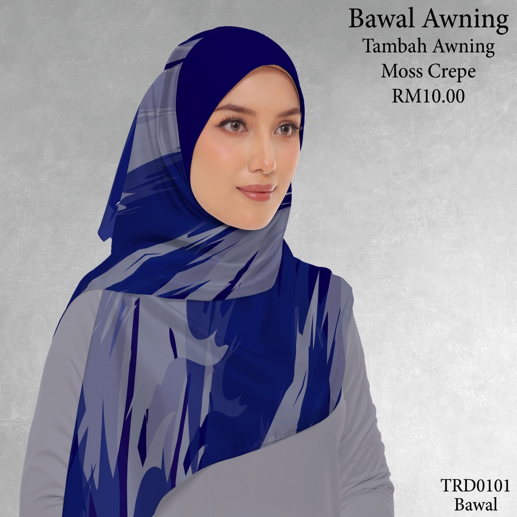 Tudung Bawal (Square Hijab) in TRD0101