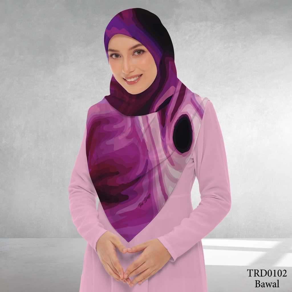 Tudung Bawal (Square Hijab) in TRD0102