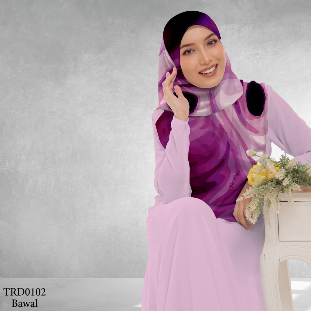 Tudung Bawal (Square Hijab) in TRD0102