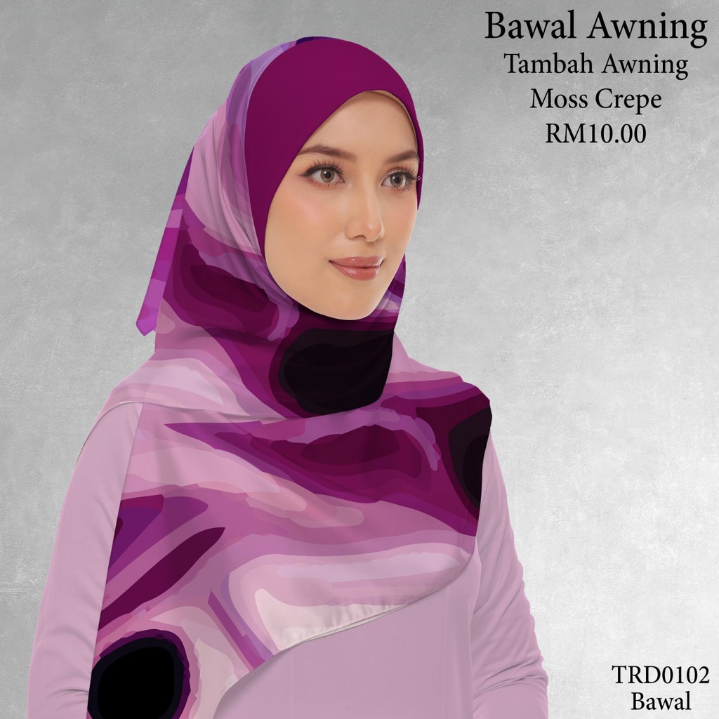 Tudung Bawal (Square Hijab) in TRD0102