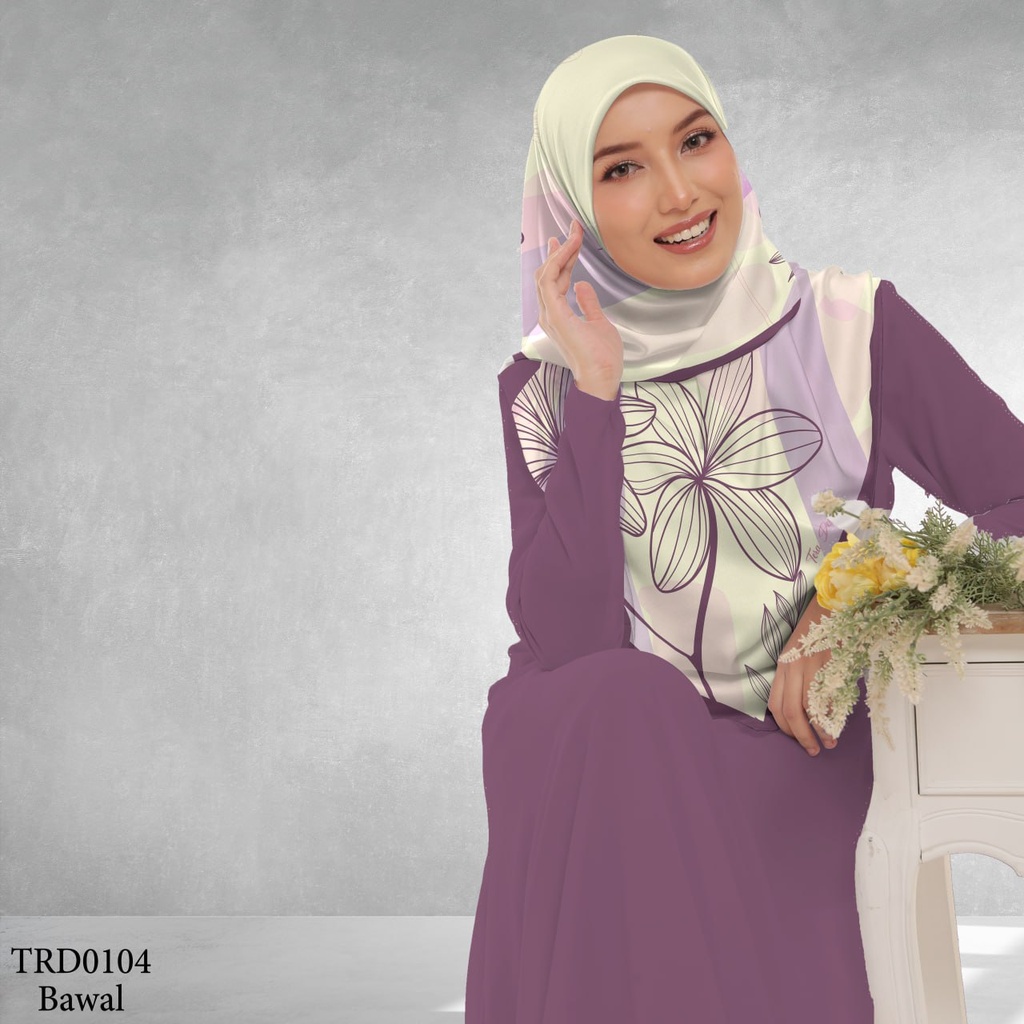 Tudung Bawal (Square Hijab) in TRD0104