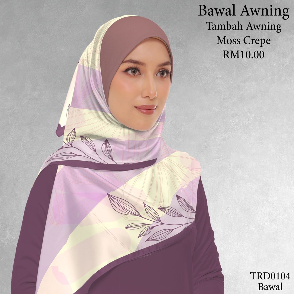 Tudung Bawal (Square Hijab) in TRD0104