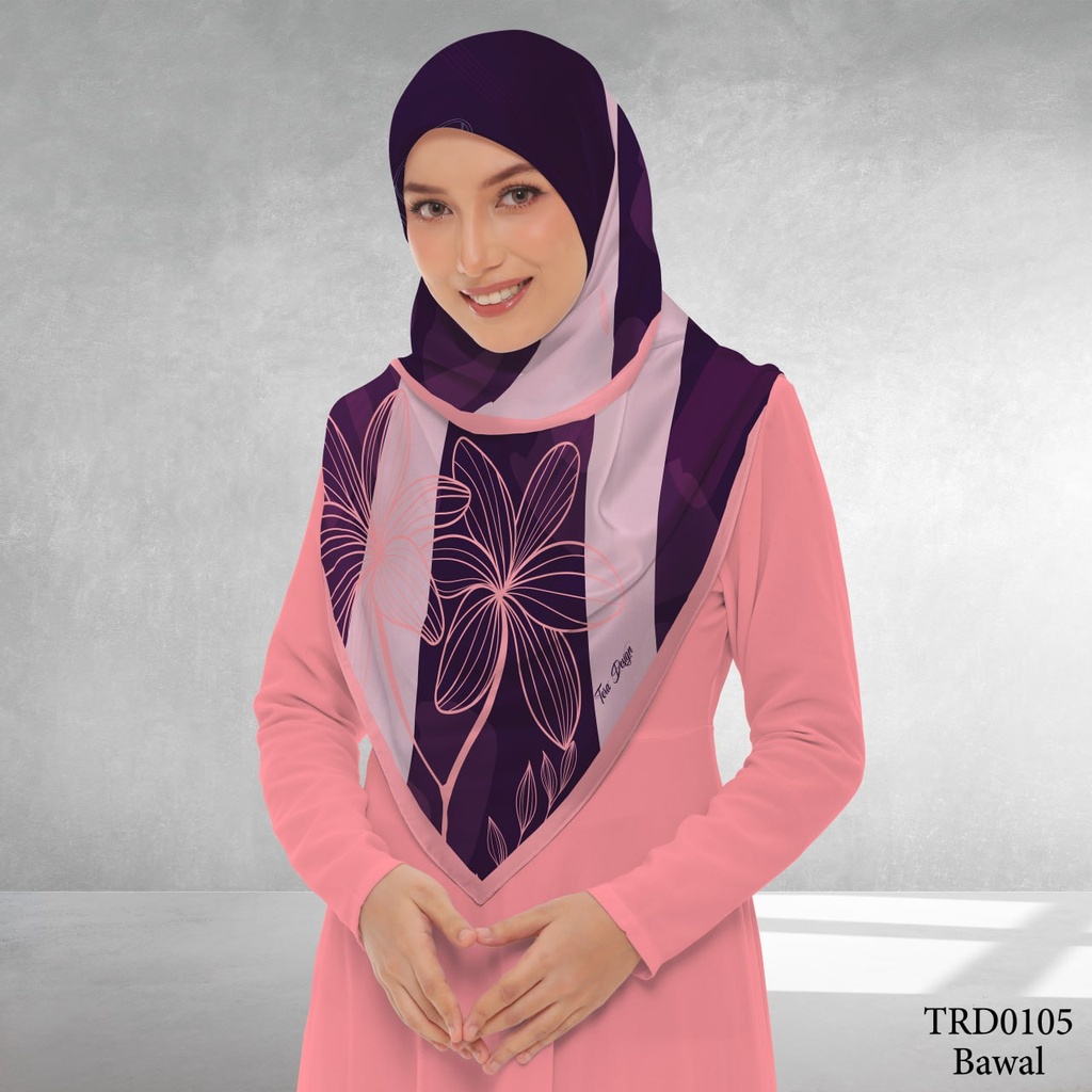 Tudung Bawal (Square Hijab) in TRD0105