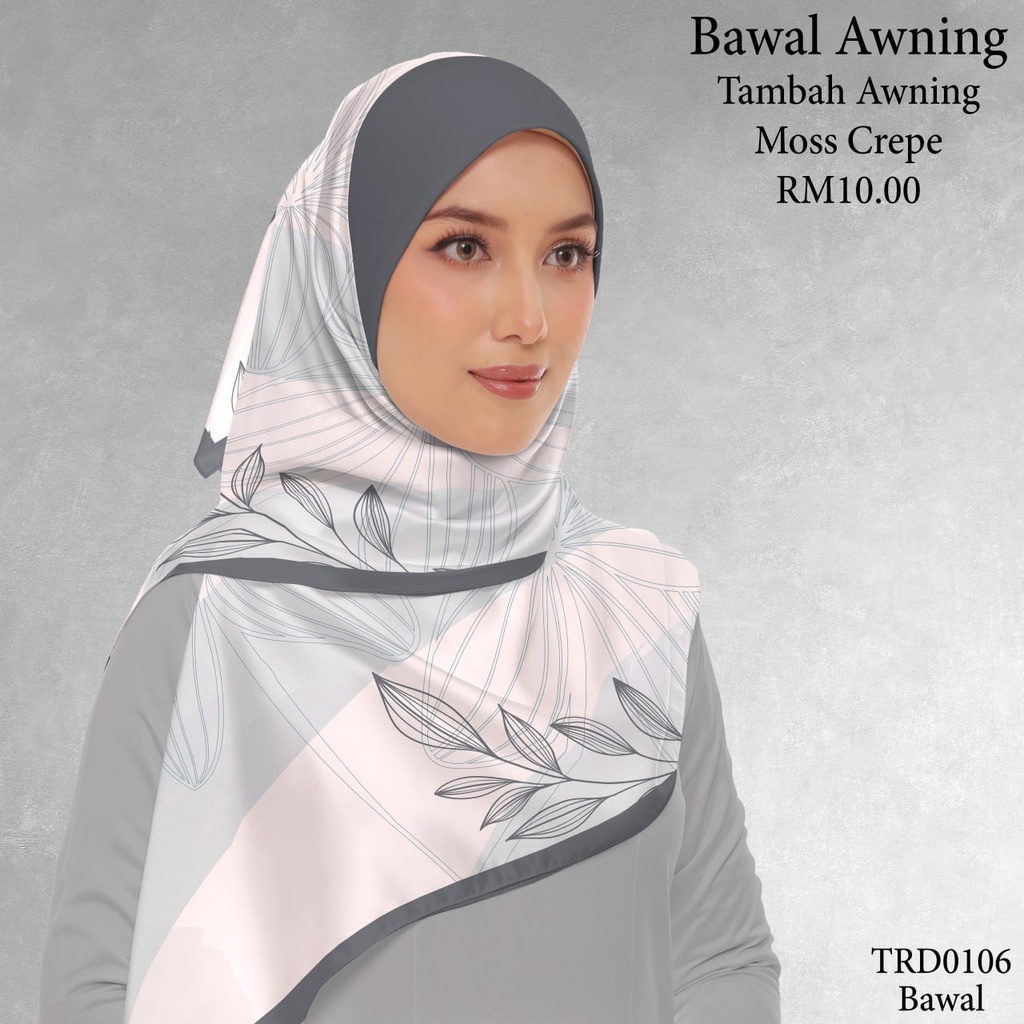 Tudung Bawal (Square Hijab) in TRD0106