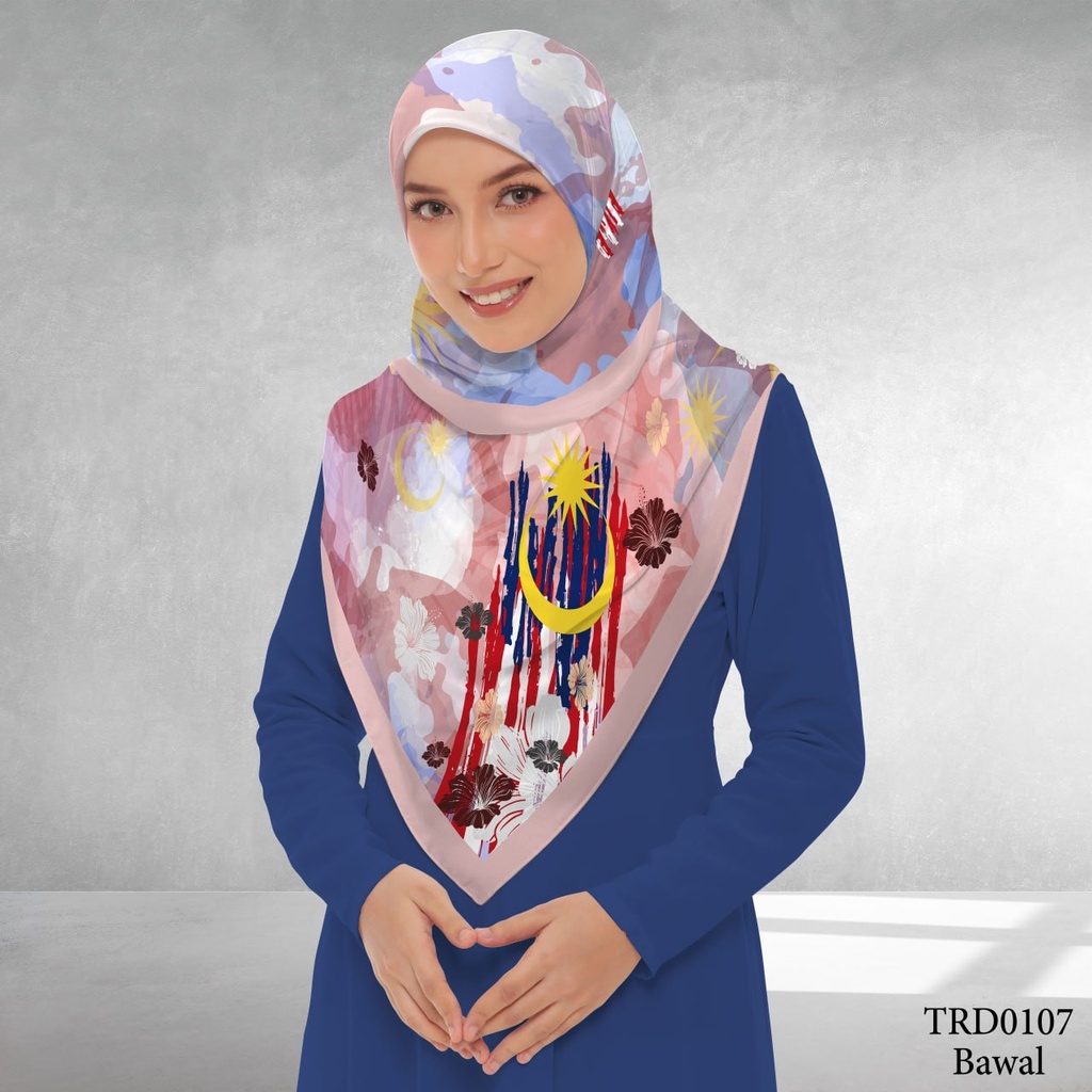 Tudung Bawal (Square Hijab) in TRD0107