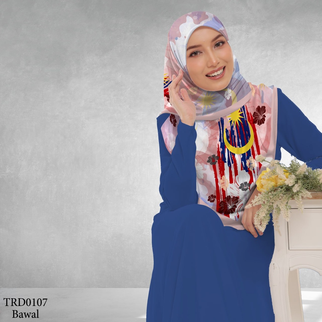 Tudung Bawal (Square Hijab) in TRD0107