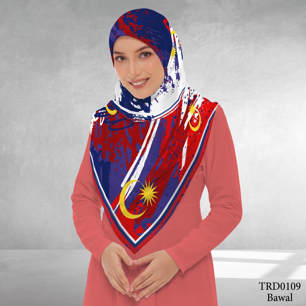 Tudung Bawal (Square Hijab) in TRD0109