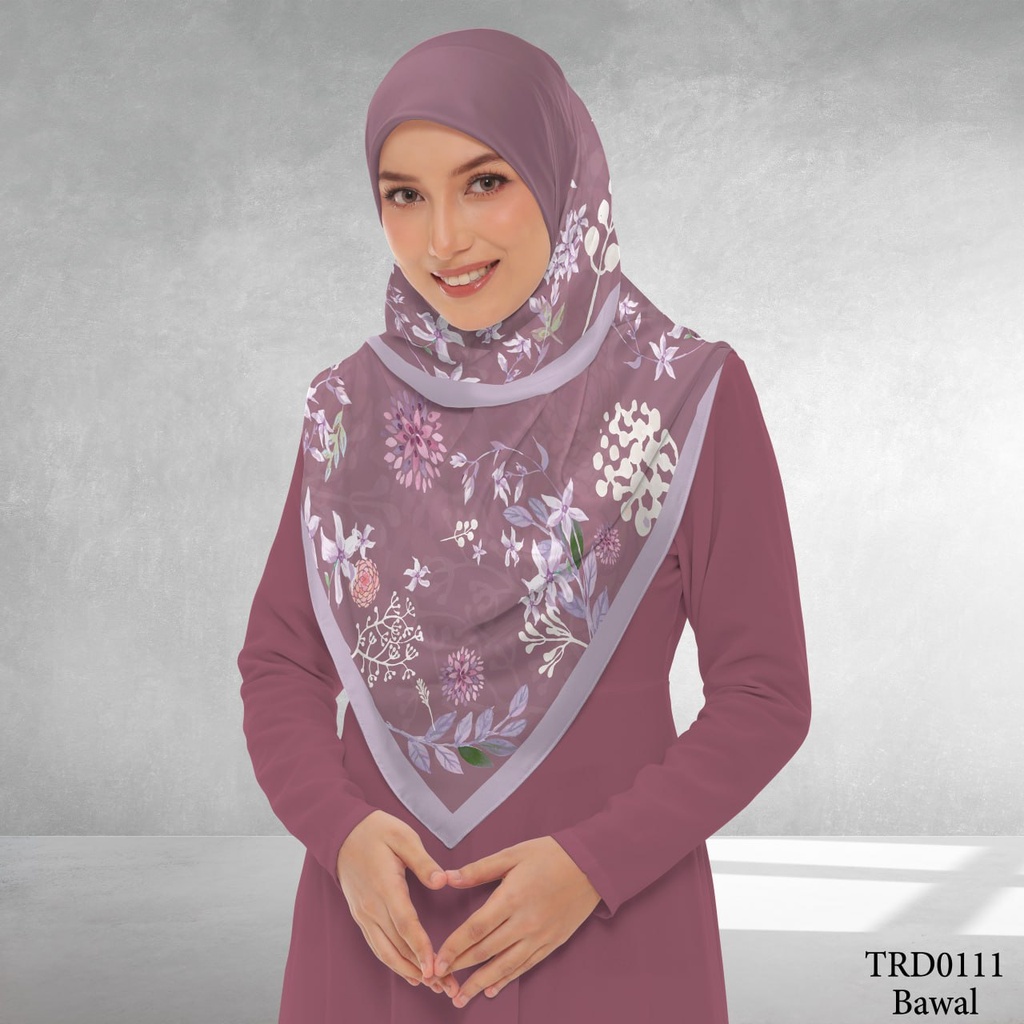 Tudung Bawal (Square Hijab) in TRD0111