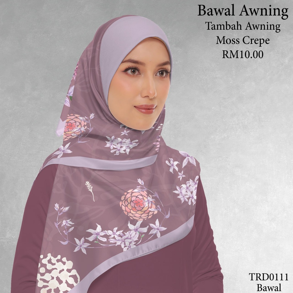 Tudung Bawal (Square Hijab) in TRD0111