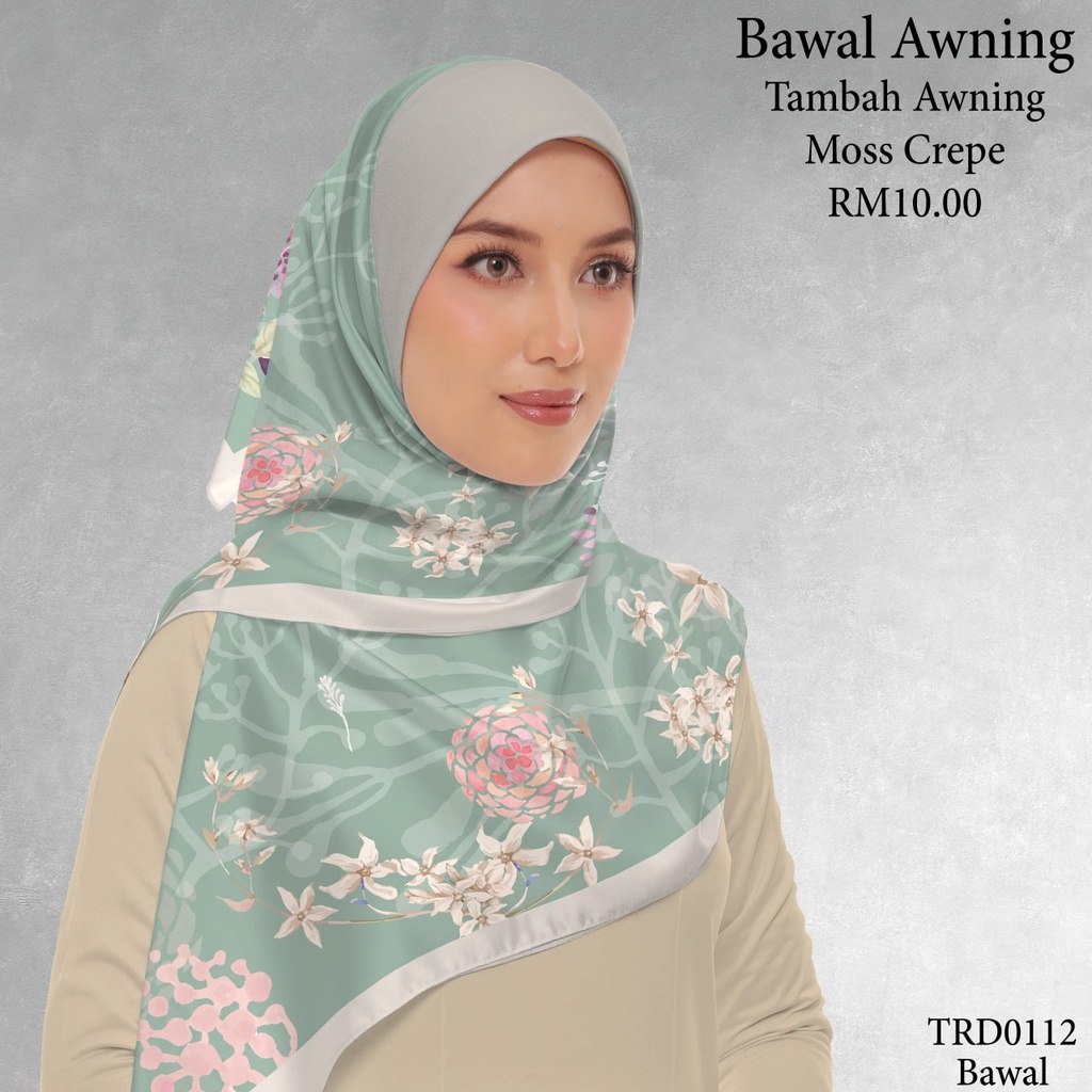 Tudung Bawal (Square Hijab) in TRD0112