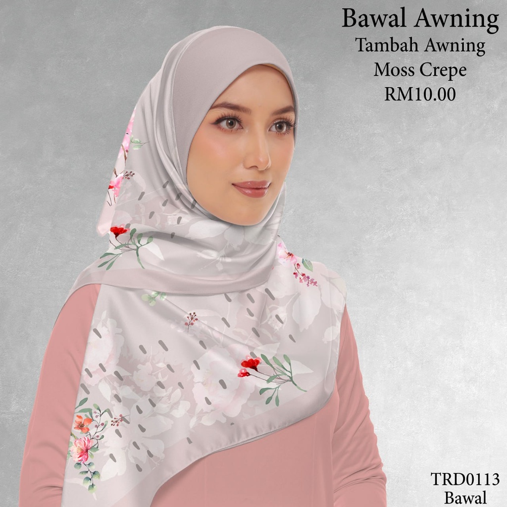 Tudung Bawal (Square Hijab) in TRD0113