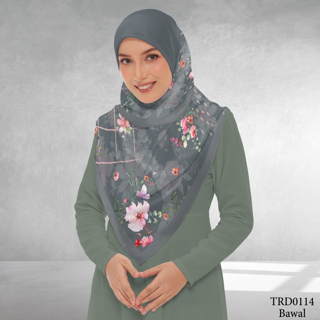 Tudung Bawal (Square Hijab) in TRD0114