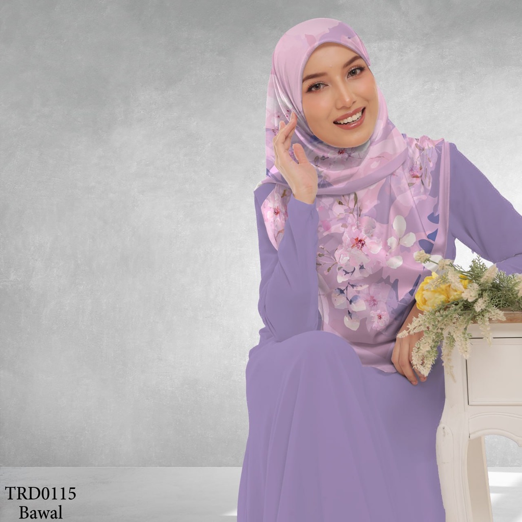 Tudung Bawal (Square Hijab) in TRD0115