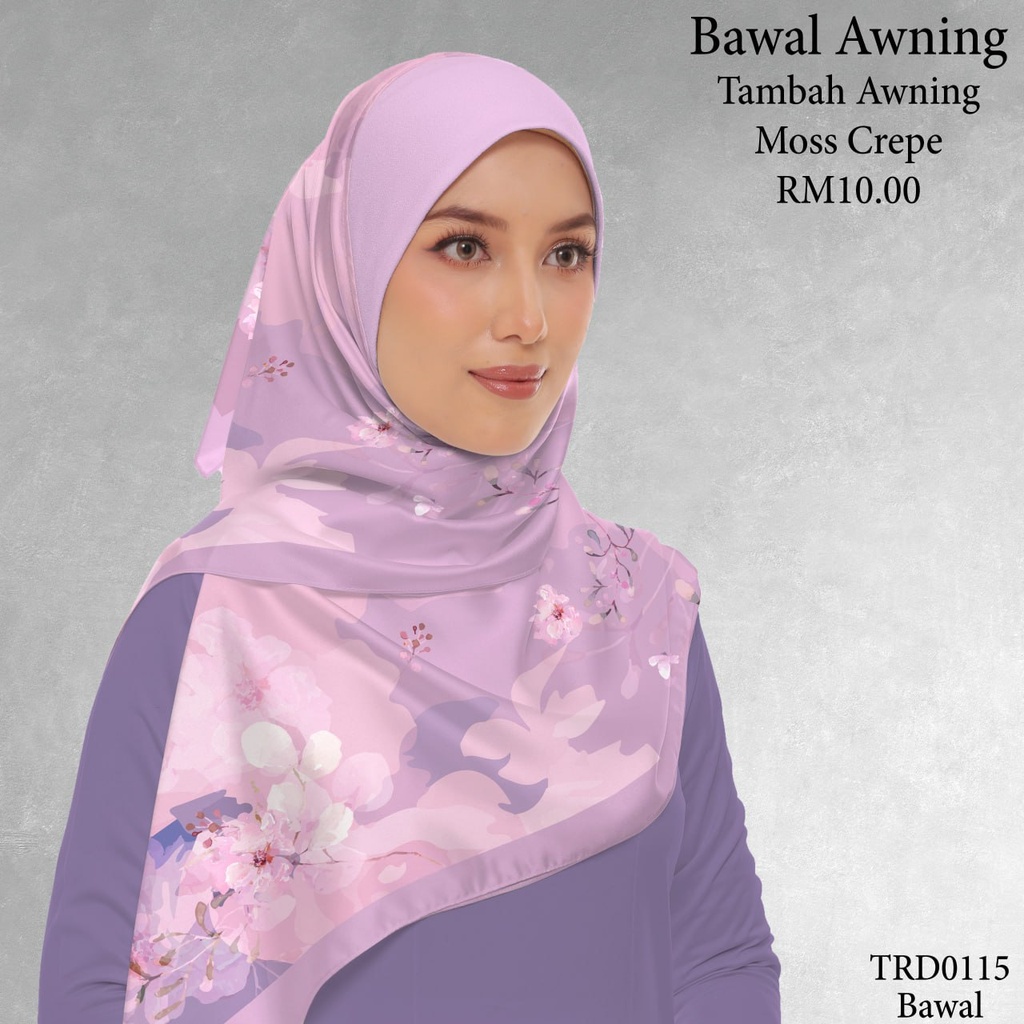 Tudung Bawal (Square Hijab) in TRD0115