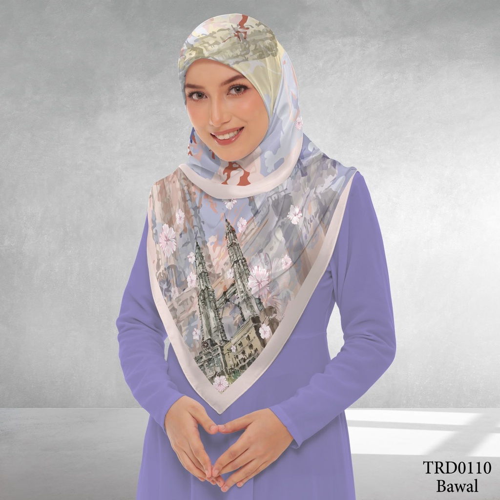 Tudung Bawal (Square Hijab) in TRD0110