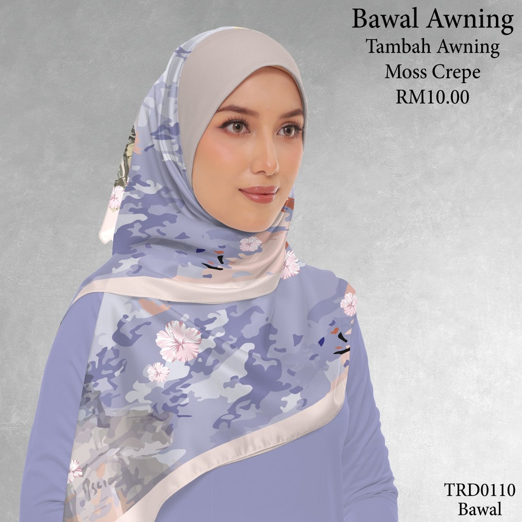 Tudung Bawal (Square Hijab) in TRD0110