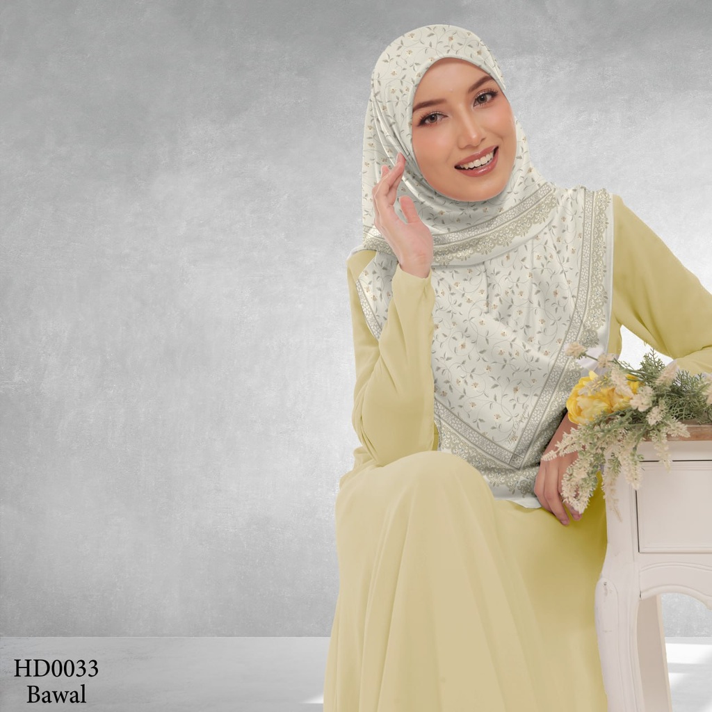 Tudung Bawal (Square Hijab) in HD0033