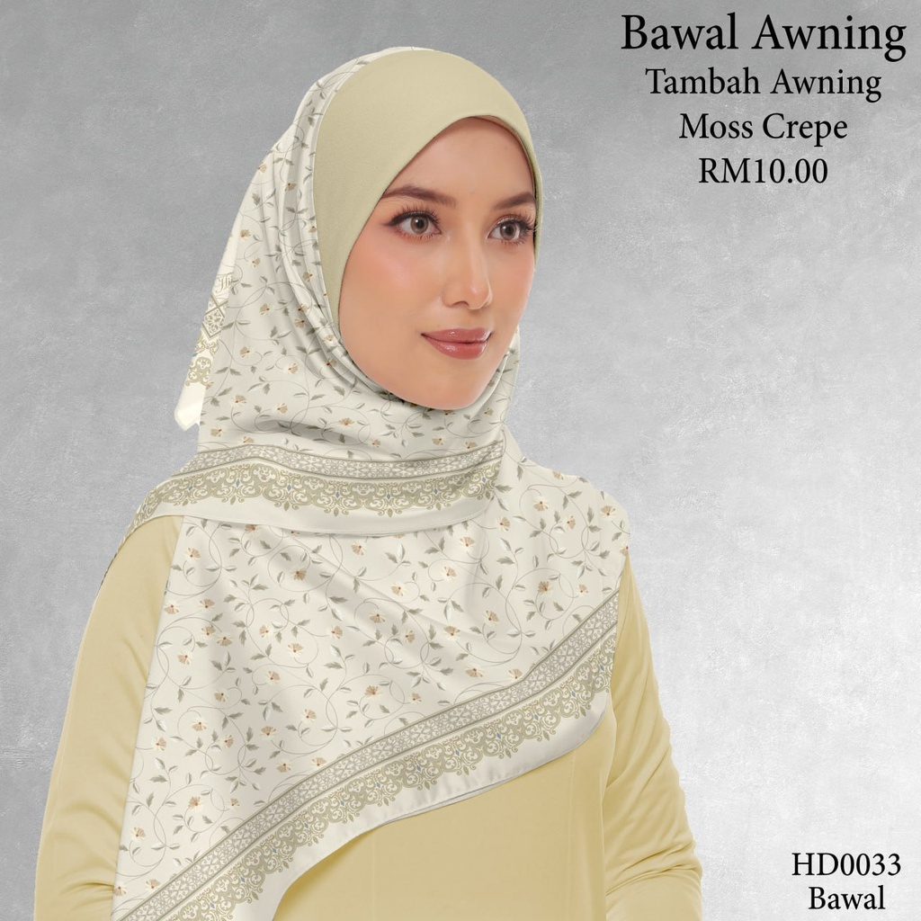 Tudung Bawal (Square Hijab) in HD0033