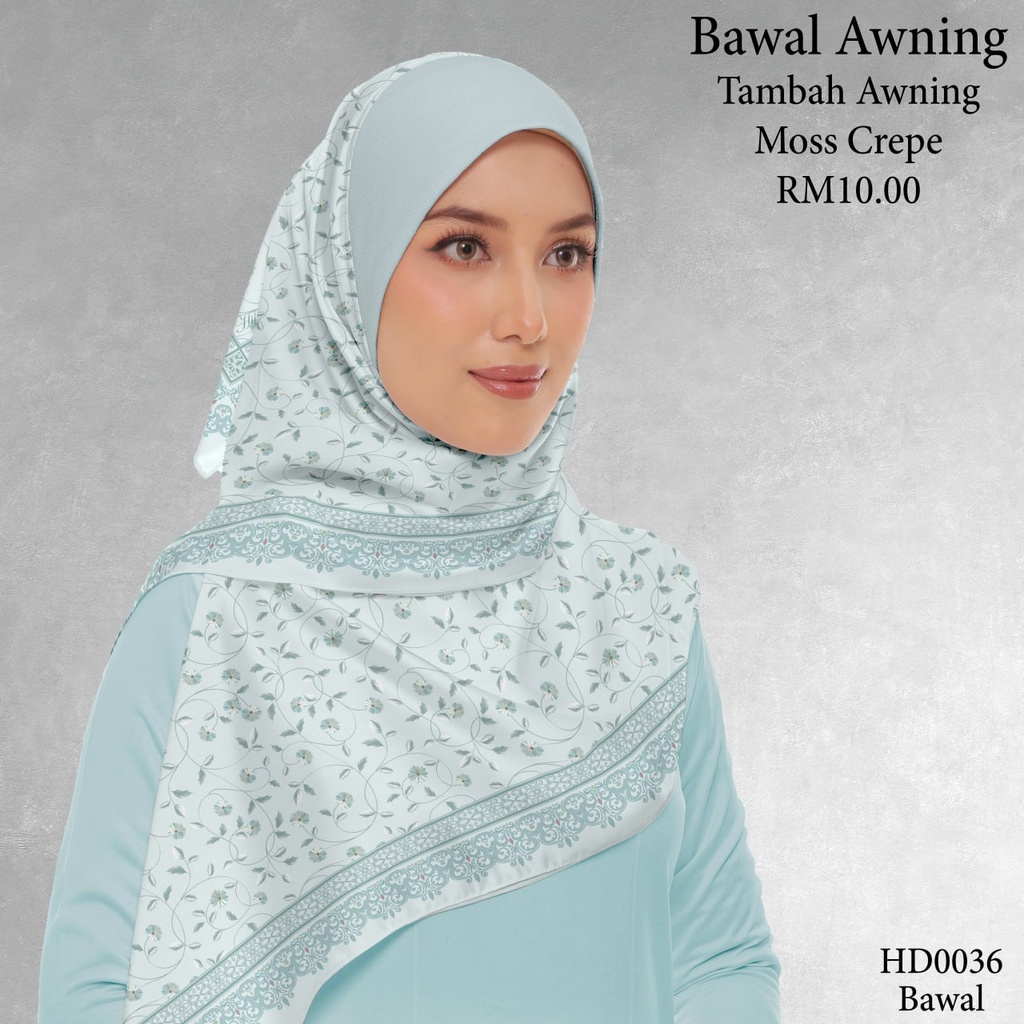 Tudung Bawal (Square Hijab) in HD0036