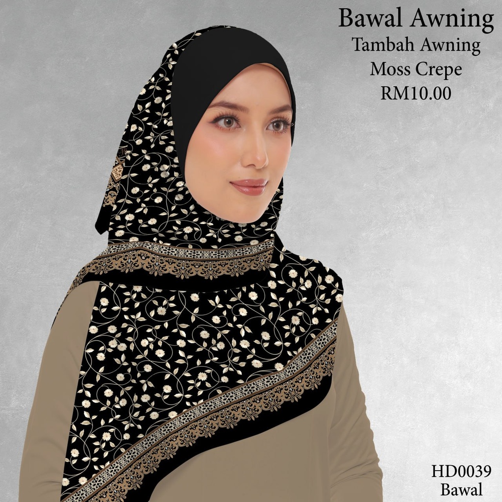 Tudung Bawal (Square Hijab) in HD0039