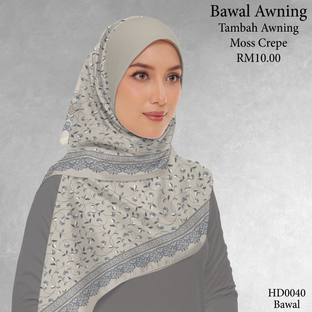 Tudung Bawal (Square Hijab) in HD0040