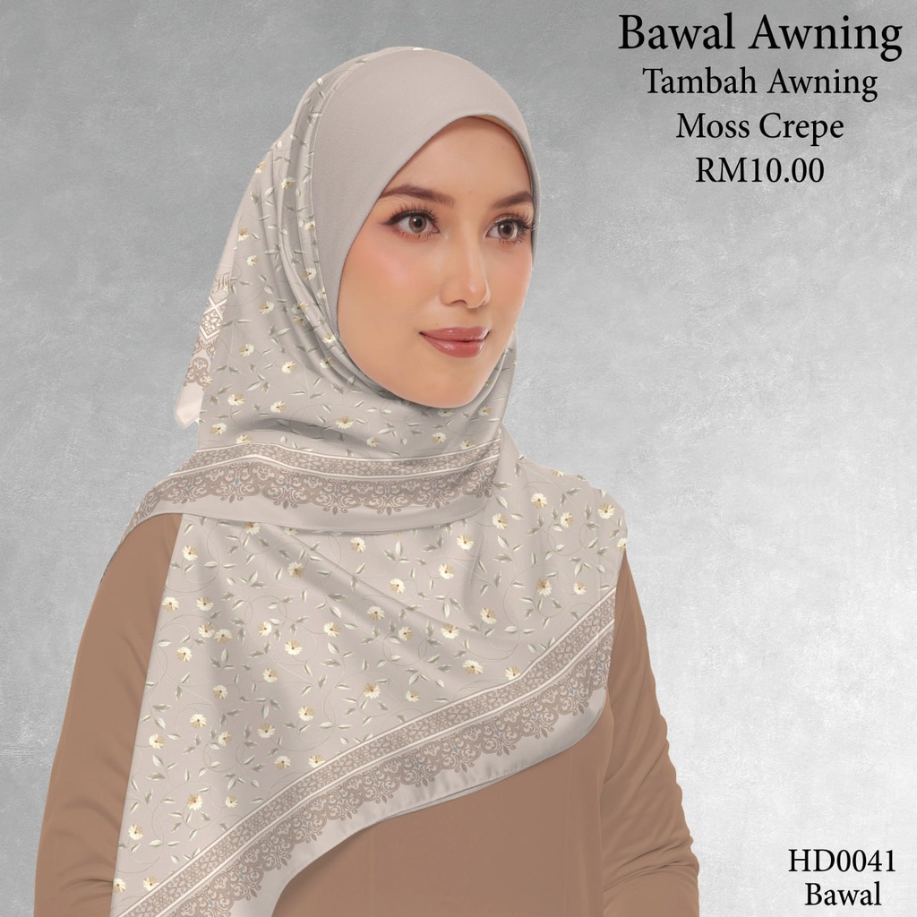 Tudung Bawal (Square Hijab) in HD0041