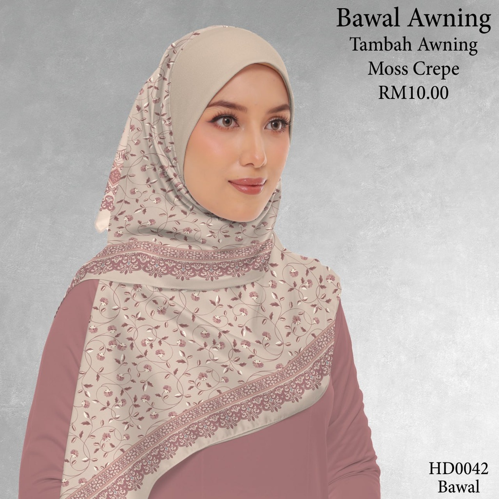 Tudung Bawal (Square Hijab) in HD0042