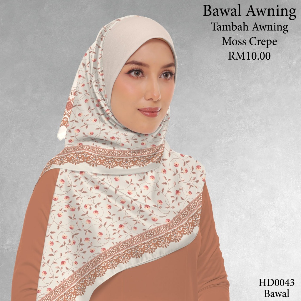 Tudung Bawal (Square Hijab) in HD0043