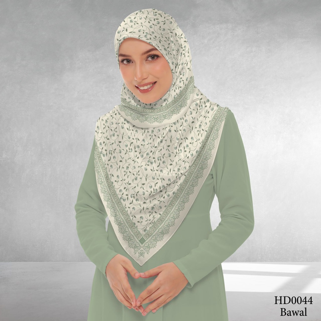 Tudung Bawal (Square Hijab) in HD0044