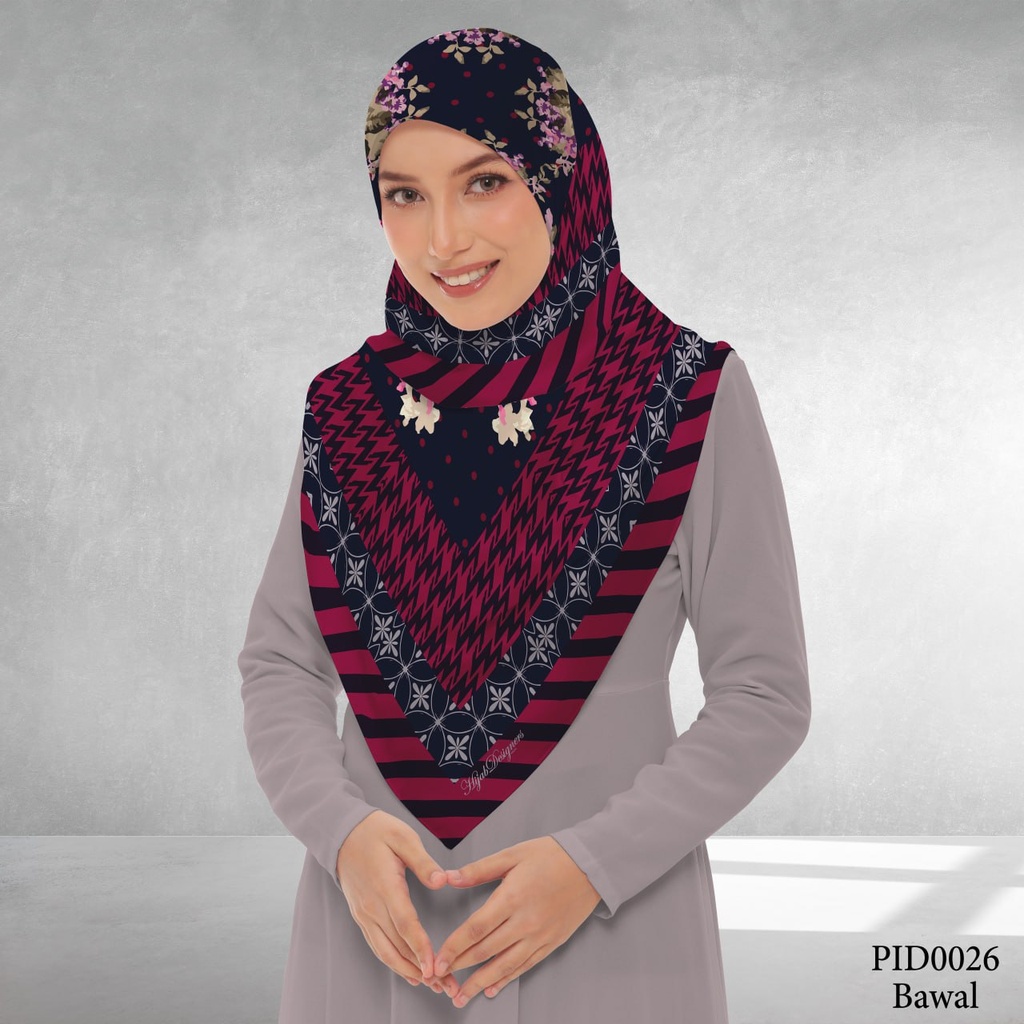 Tudung Bawal (Square Hijab) in PID0026